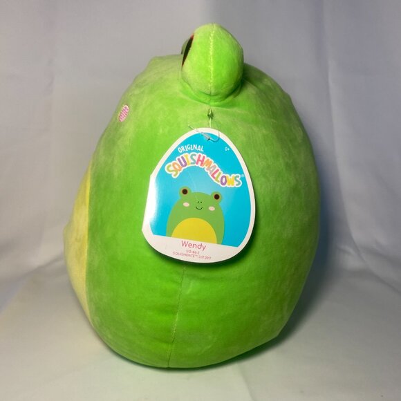 Squishmallows Wendy Frog 12in Green Rare Red Eyes S12-#6-2 Sqdate 3.17.17 NWT - Picture 2 of 12